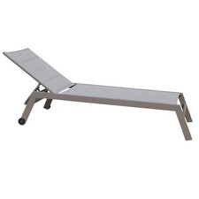LETTINO FORMENTERA IMPILABILE IN COLORE TAUPE 198 X 61 X 34/95 CM