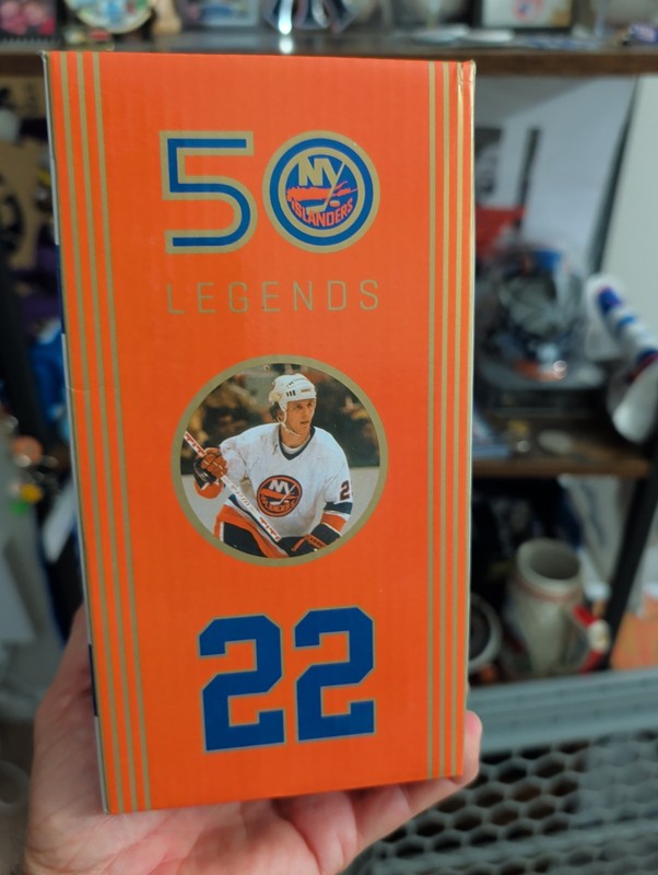 NY ISLANDERS MIKE BOSSY BOBBLEHEAD SGA 1/14/2023 HOCKEY LEGENDS 50th ANNIVERSARY