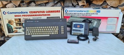 COMMODORE C16 PC PERSONAL COMPUTER DATASETTE VINTAGE KLASSIKER RETRO 1980 80 S