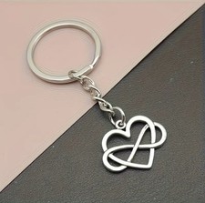 Heart Infinity Love Forever Keychain Valentine's Day Gift Keyring Women Girls