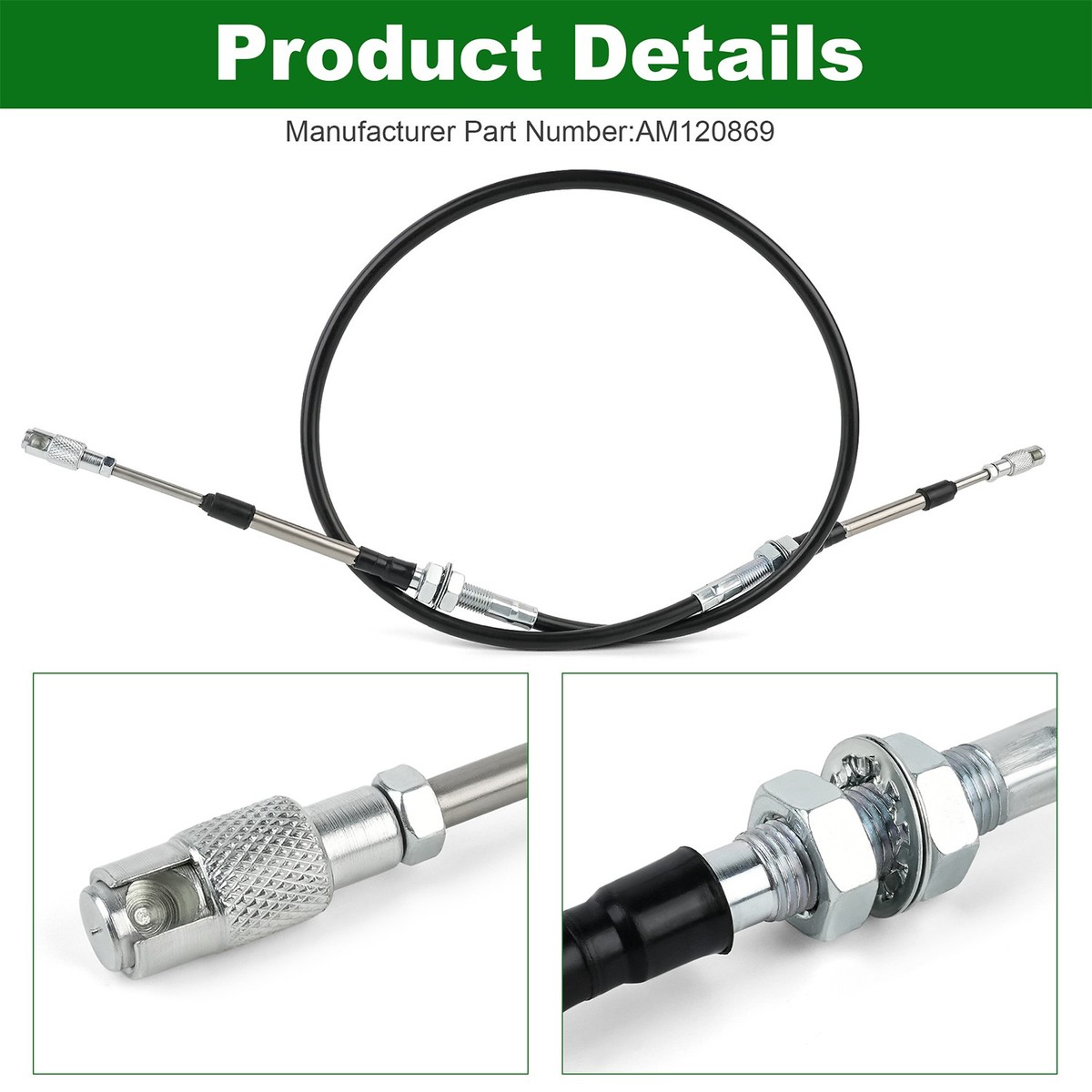 AM120869 Hydrostatic Shifter Cable for John Deere Lawn & Garden