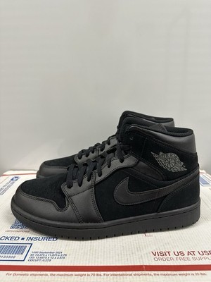 Nike Jordan 1 Mid 'Triple Black' 554724 050 554724 050 Size 9 | eBay