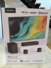 Ultima Aura A50 5.1ch Sound Bar Dolby Atmos Surround Sound System 280W. HDMI/BT