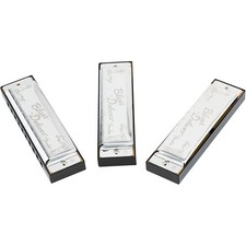Fender Blues Deluxe Harmonicas 3Pack with Case, Keys of C, G and A 