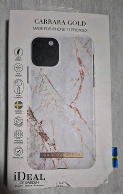 iPhone 11 Pro XS X Case Cover iDeal of Sweden Carrara Gold Schutzhülle Hülle