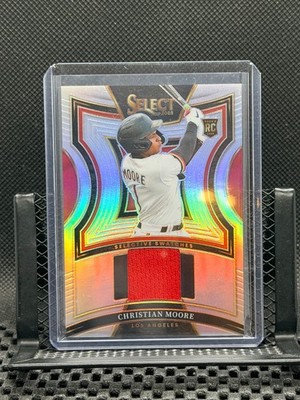 Christian Moore 2025 Select - Selective Swatches / Jersey - Silver Prizm  Angels