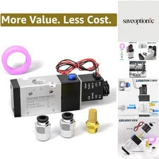 1/8"NPT Solenoid Valve 3V110-06 DC12V Single Coil Pilot-Operated Electric 2 P...