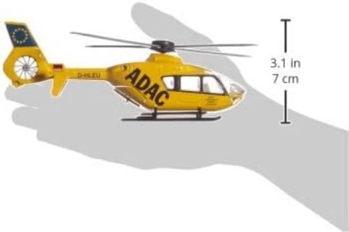 siku 2539, Rescue Helicopter, 1:55, Metal/Plastic, Yellow, Rotating rotors Rescu - Immagine 2 di 4