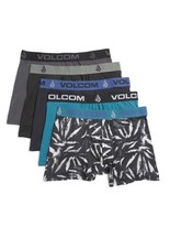 VOLCOM Men's STRETCH BOXER Briefs 5pk UNDERWEAR Size Medium