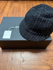 CHANEL cotton Tweed Casquette hat Black Shipp...