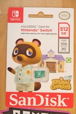 SanDisk 512GB Animal Crossing microSDXC Nintendo Switch Memory Card SEALED NEW
