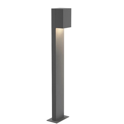 Sonneman Box 28'' LED Bollard Pathway Light Textured Gray - 7343.74-WL