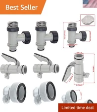 Corrosion-Resistant Pool Hose Adapter with Plunger Valve for Smooth Operation