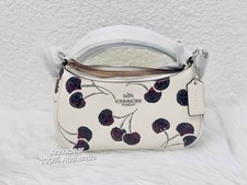 NWT COACH CCZ23 Teri Mini Crossbody Bag With Cherry Print Chalk Multi