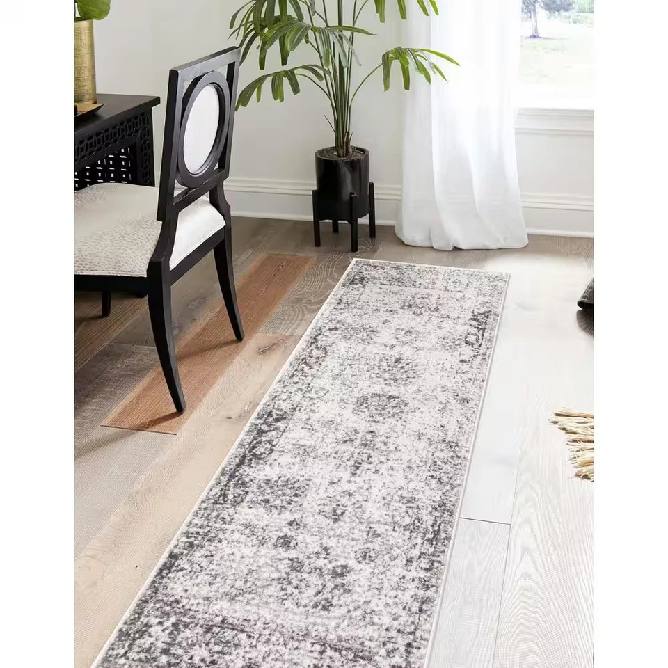 Sofia Casino Gray 2 Ft. X 7 Ft. Medallion Runner Rug - Image 2 of 4