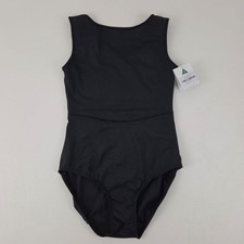 Energetiks Bodysuit Womens M Black Natalie Leotard Ballet Dance EcoFLEX New