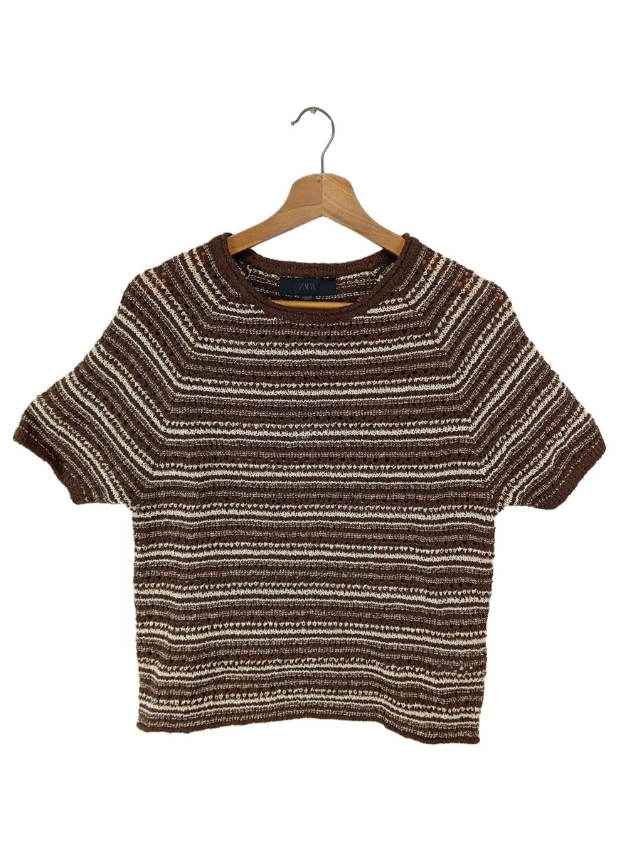 NA-KD - Pull en maille échelle - Blanc cassé