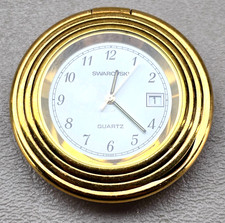 Swarovski Quartz Watch Insert Gold Tone Swiss...