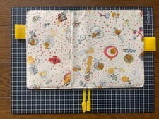Hobonichi Hobonichi Techo Cover Minapelhonen Floral Pattern Yellow Original
