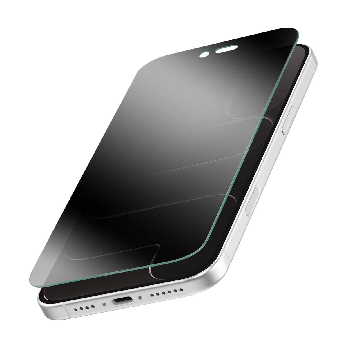 Protector de pantalla iPhone Air Eiger en verre trempé anti-espion noir