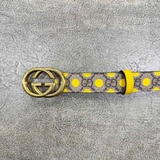 Gucci W Belt "POKE A DOT" - Size 34 7903-101 