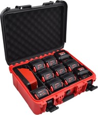 Case for Milwaukee Battery - Extra Large Storage Case  Adjustable Dividers