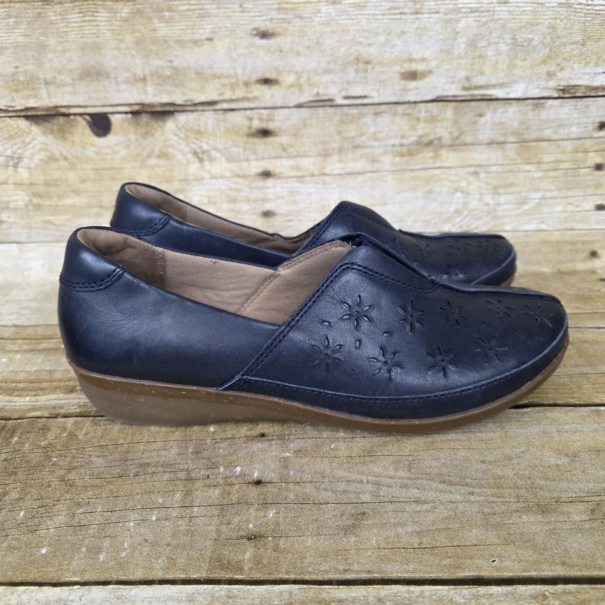 NWOB Clarks Collection Blue Slip On Sneaker Loafers Womens Breeze Edge Navy Slip-Ons | Clarks main image 2