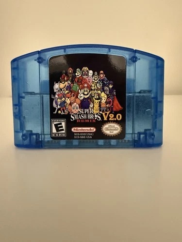 Super Smash Bros Remix 2.0.0 (Nintendo 64) Latest Release - US Seller (Blue)
