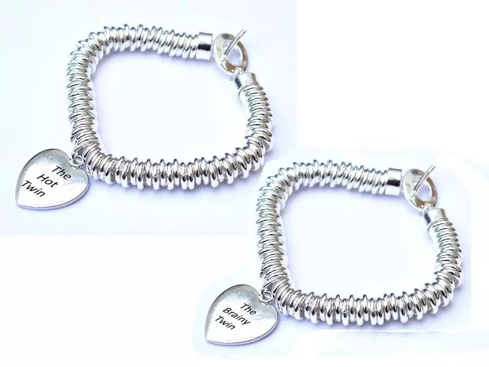 Super 7 Stone Bracelet with Sister Sterling Silver Charm | T. Jazelle