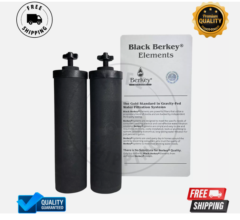 Berkey Black BB9-2 Water replacement Filters For Berkey Water System