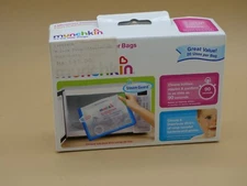 Munchkin Steam Guard Microwave Sterilizer Bags 6 Pack - Reusable 20 Uses Per Bag