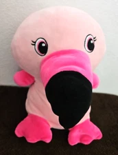 Greenbrier International Stuffed Plush Flamingo Pink Bird Toucan Squishy Pillow