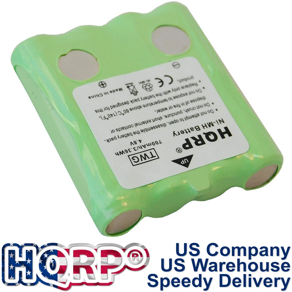 Paquete de baterías de 4,8 V para radio bidireccional Cobra PR560-WX PR590 PR650-WX PR900-DX Foto 3 de 4