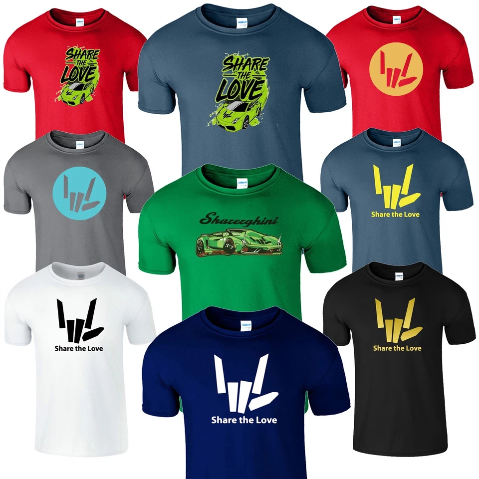 Share The Love Kids T-Shirt Youtuber Stephen Sharer Boys Girls Birthday Gift Tee