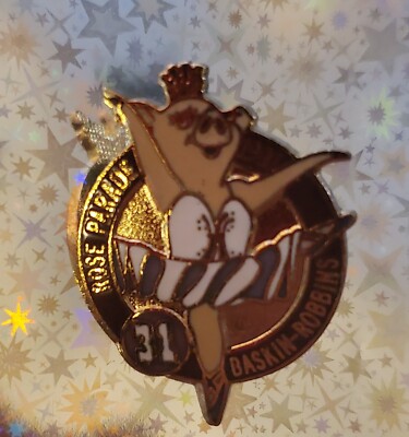 BASKIN ROBBINS Dated 1991 Rose Parade Vintage Collectible Pin 31 Ice Cream
