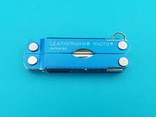 Leatherman Micra Multi-Tool, Knife, Scissors, Key Ring, Blue! Glacier Northwest!