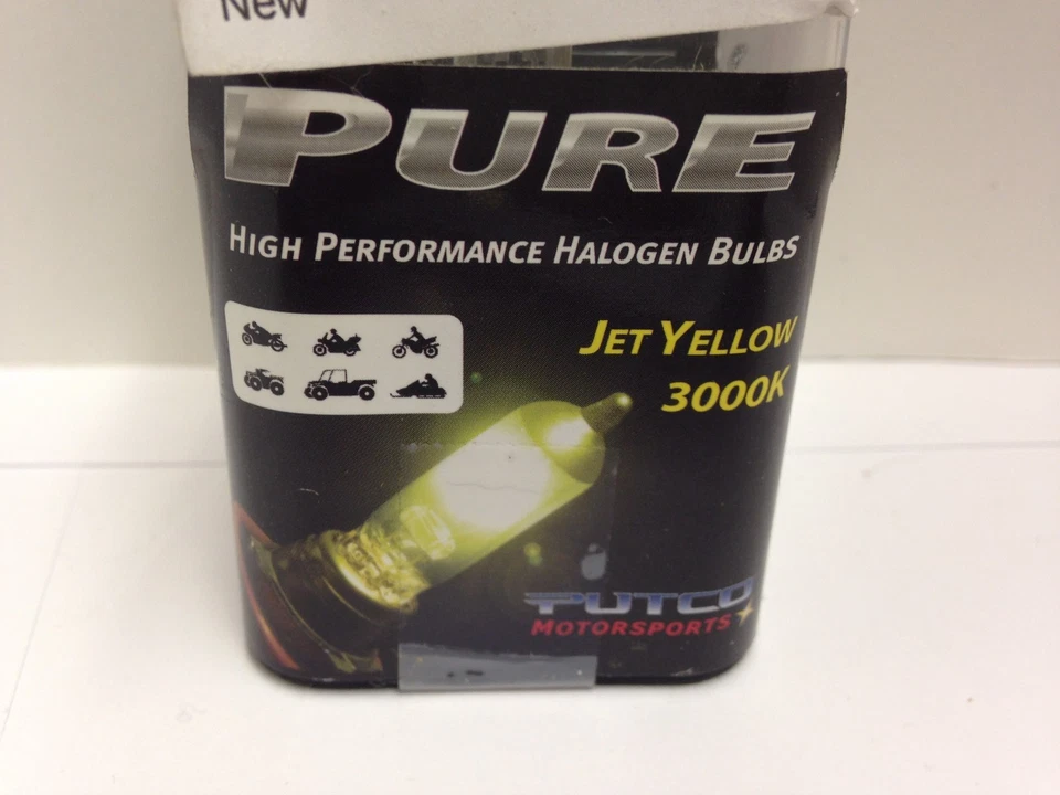 Bombilla halógena Putco 230100JY-S pura de alto rendimiento amarillo a chorro 3000K H1 Foto 2 de 4