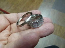 (M-314-B) White SNARE DRUM drums KEYCHAIN chain Jewelry key ring percussion