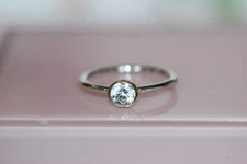 NIB Pandora Petite Circle RING 191043cz CHOOSE SZ RETIRED BAGTAG Pouch