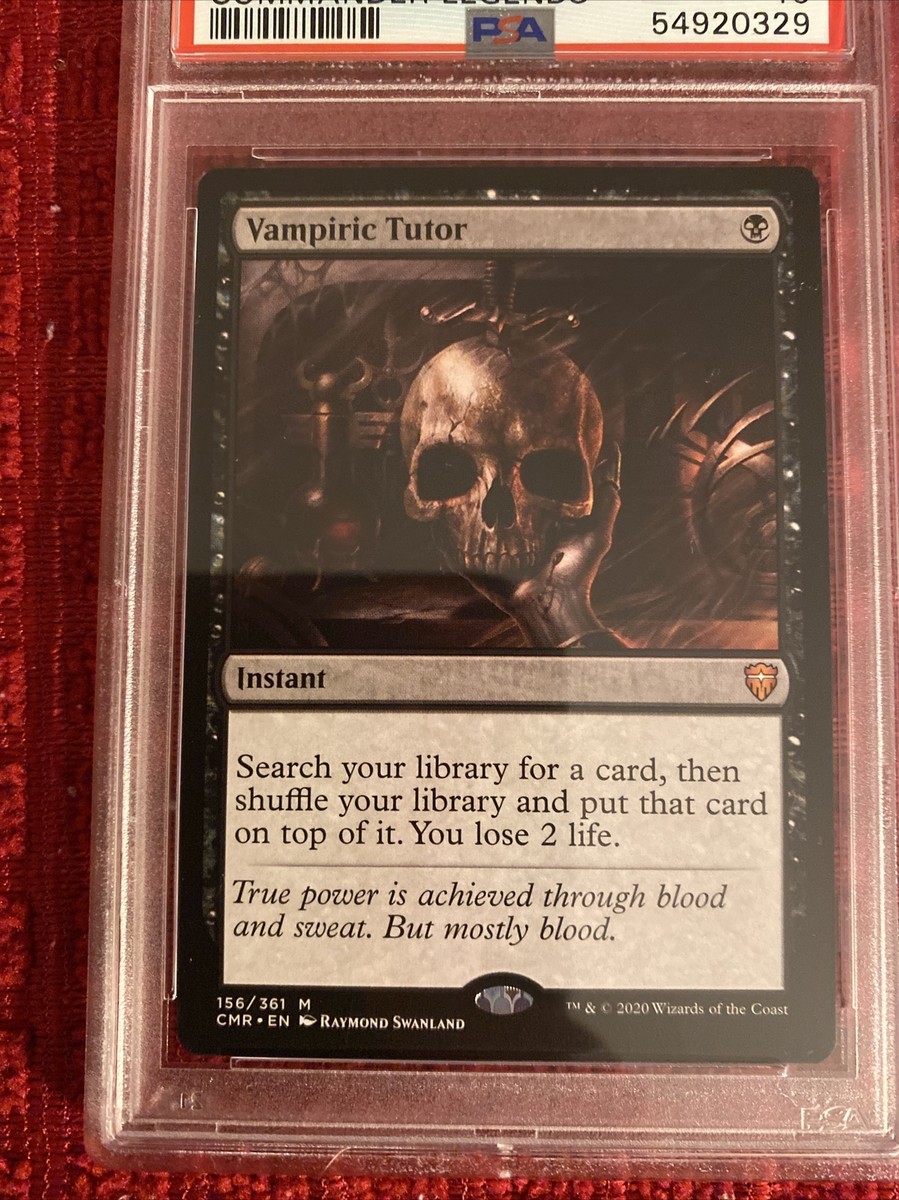 PSA 10 Gem Mint Vampiric Tutor Commander Legends Magic mtg English