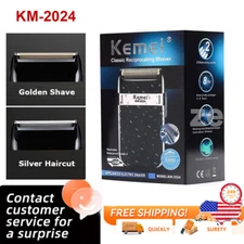 Men's Shaver Trimmer Razor USB Electric Rechargeable Shaving Machine Twin Blade