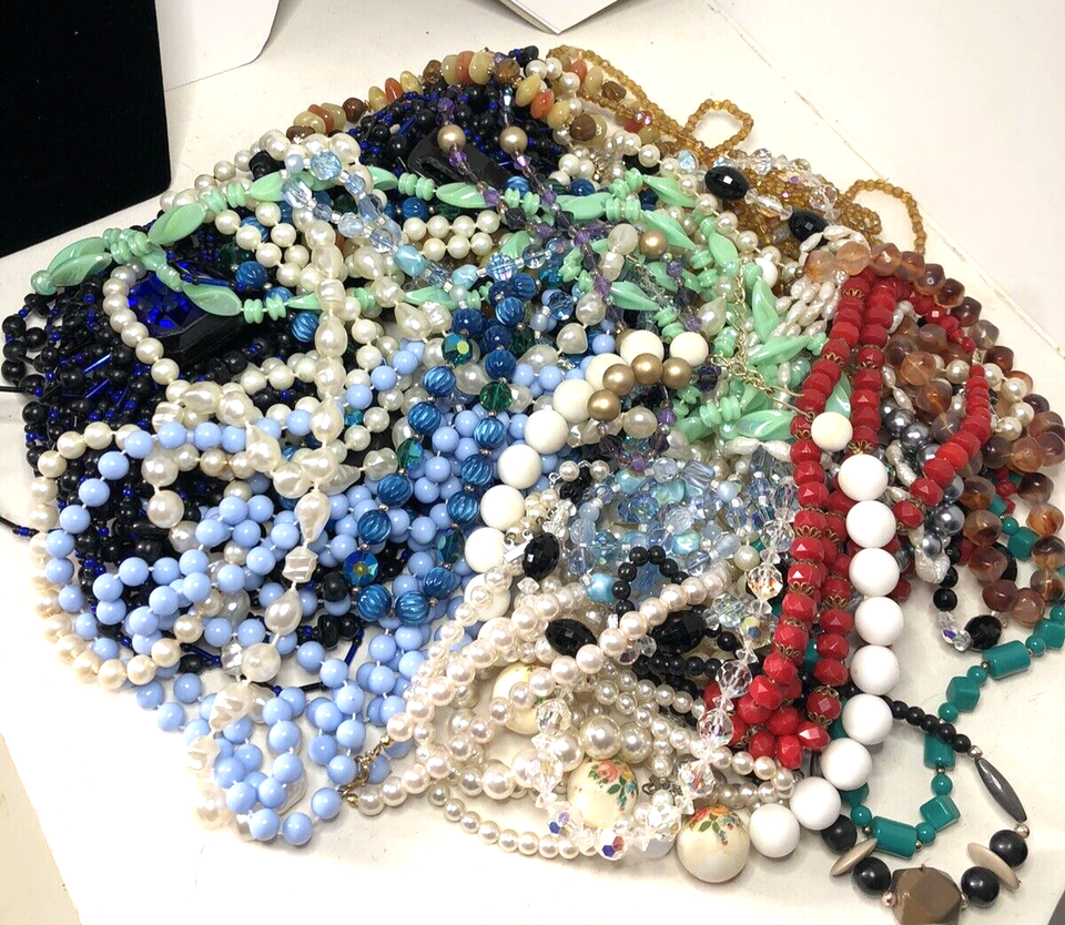 Lot Of Beaded Necklaces Vintage To Modern eBay