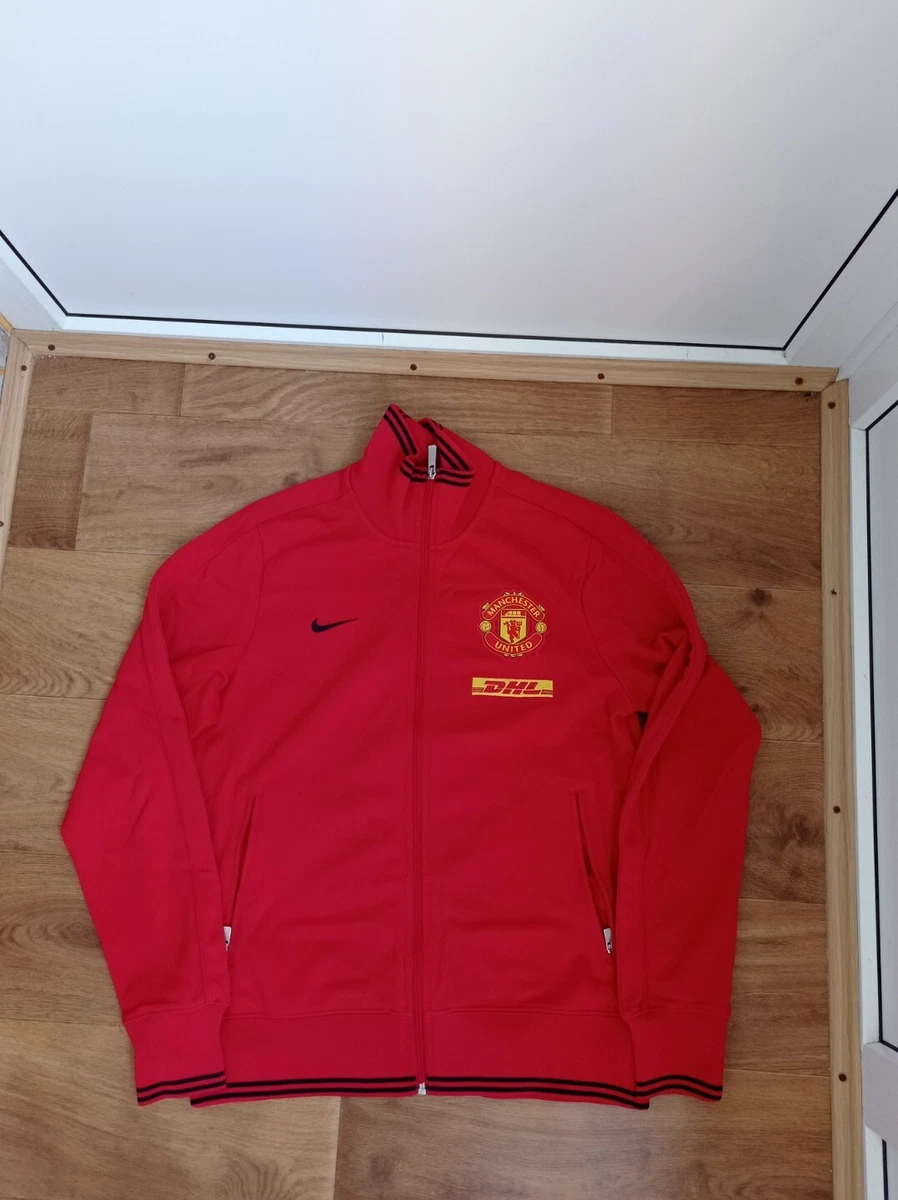 Manchester United Vintage Training Jacket DHL Sponsor Size M