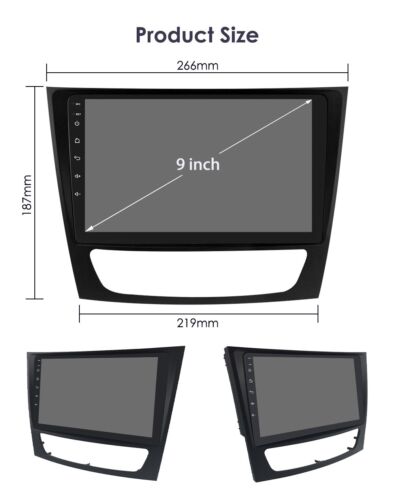 Radio de coche GPS BT CarPlay + Cámara 360 para Mercedes Benz W211 E CLS 8+128 GB Android 13 - Imagen 2 de 6