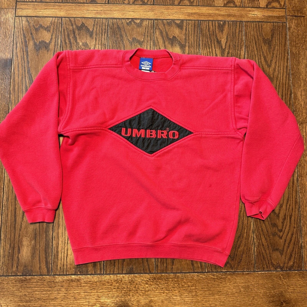 Vintage Umbro Sweatshirt Small Red 90s Crewneck Embroidered