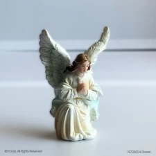 Guardian Angel Resin Statue - 4 Inches Tall Catholic Figurine / Angel Custodio
