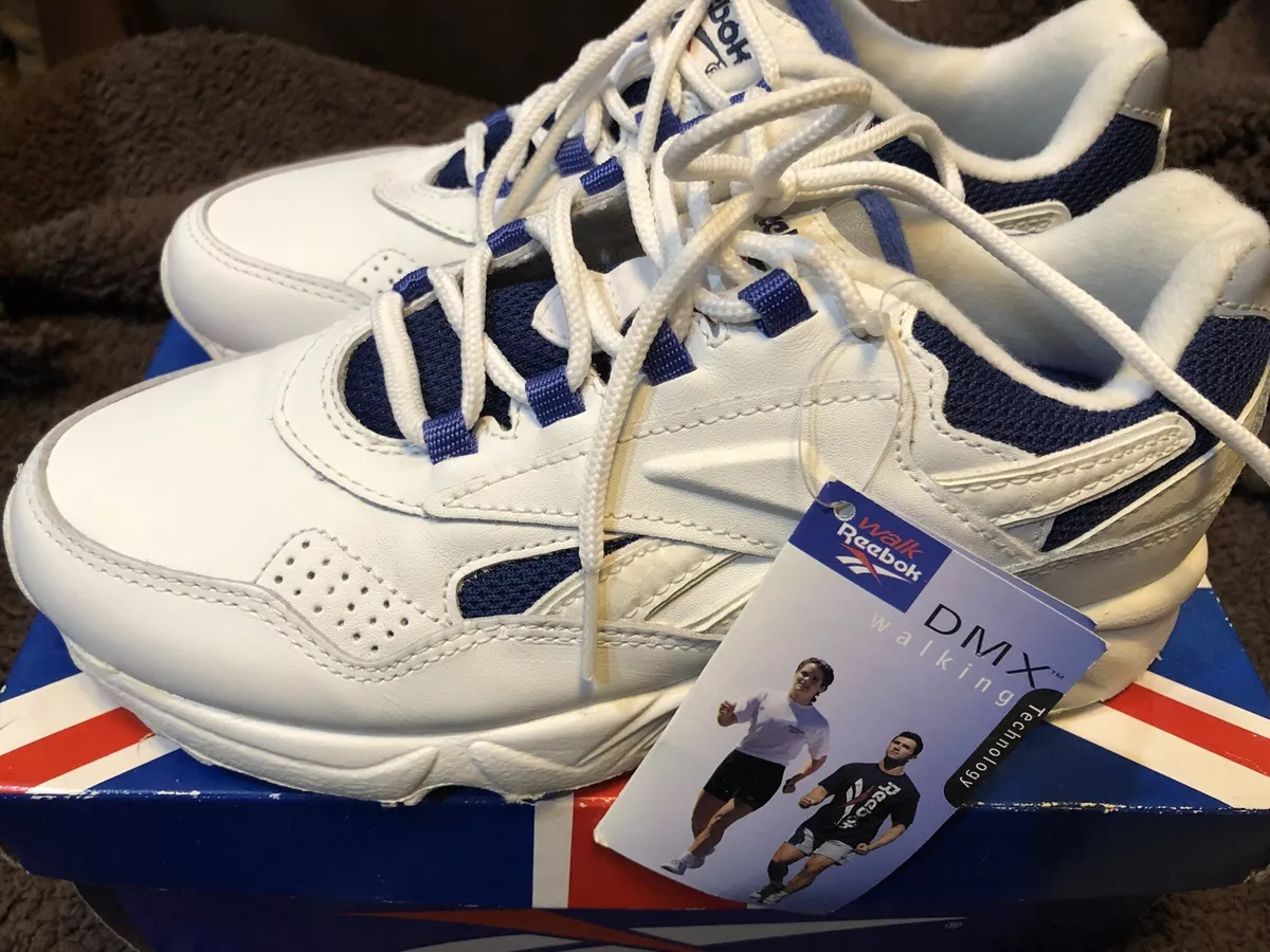 Refinamiento Picotear Delegación Reebok Roadwalker DMX 11-27848 White/Team Navy Womans Size 6.5 Sneakers NIB  NEW | eBay