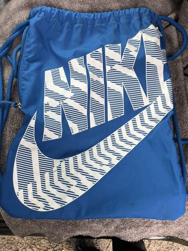 nike blue drawstring bag