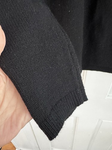 Maglione Girocollo J. Jill Taglia M Petite Nero Multicolore Fair Isle Misto Cotone - Foto 5 di 9