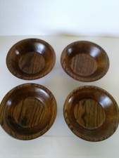 Beautiful Vintage Solid Oak Wood Bowles